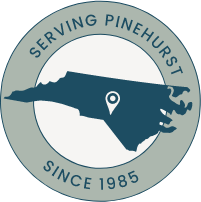 Serving Pinehurst since 1985 badge
